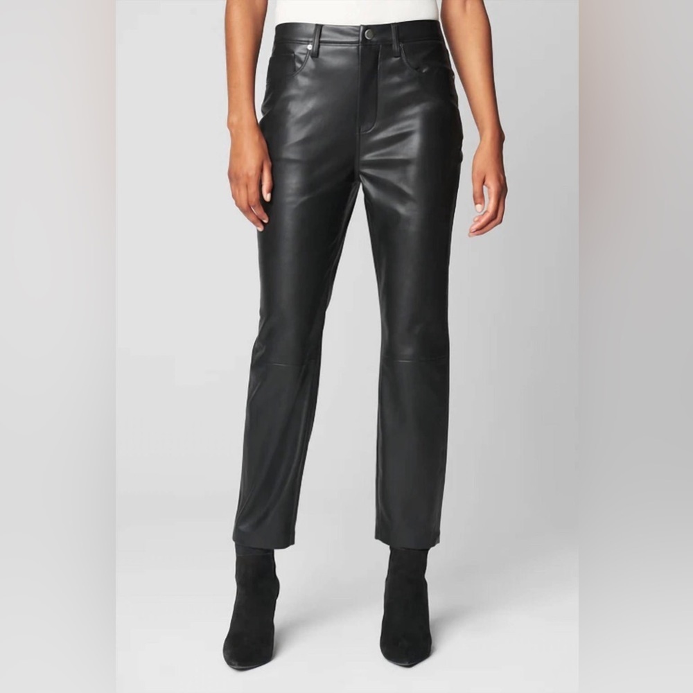 [BLANKNYC] High Rise Vegan Leather Straight Leg Need You Tonight Pants SZ 29 NWT - Picture 7 of 8